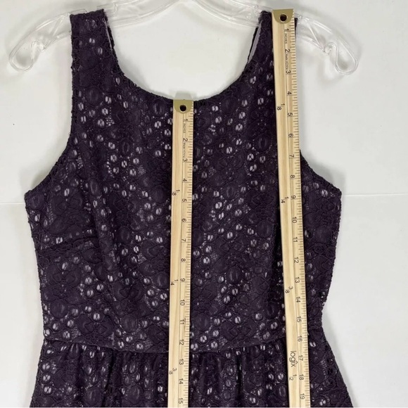 The Limited Lace Dress Womens 6 Purple Floral Sleeveless Mini Casual Party NWT - Picture 13 of 13